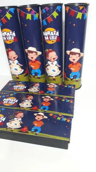 Kit Domino e Pega Varetas Personalizado Tema Festa Junina