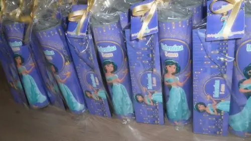 Kit Domino e Pega Varetas Personalizado Tema Jasmine