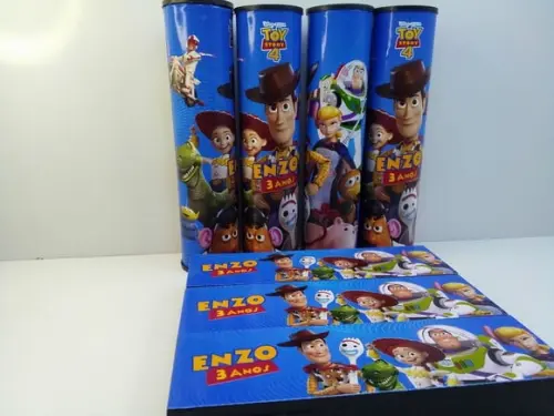 Kit Domino e Pega Varetas Personalizado Tema Toy Story