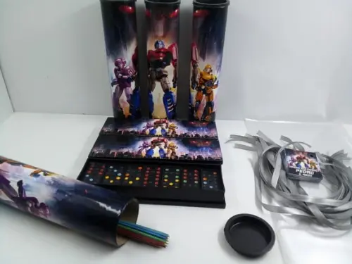 Kit Domino e Pega Varetas Personalizado Tema Transformers
