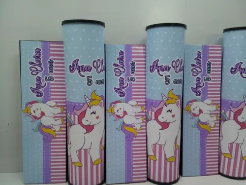 Kit Domino e Pega Varetas Personalizado Unicornio
