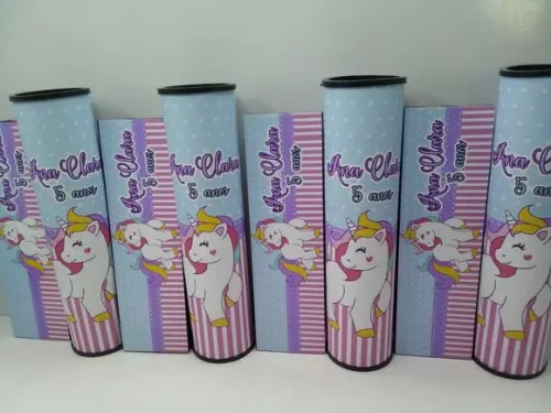 Kit Domino e Pega Varetas Personalizado Unicornio