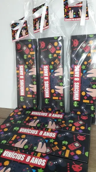 Kit Domino e Pega Varetas Personalizado Video Game