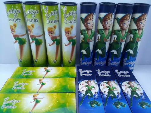 Kit Domino e Pega Varetas Sininho e Peter Pan
