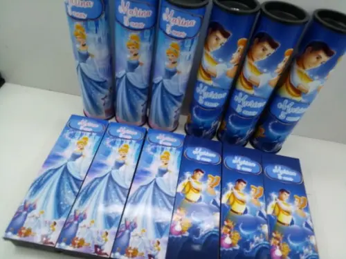 Kit Domino e Pega Varetas Tema Cinderela