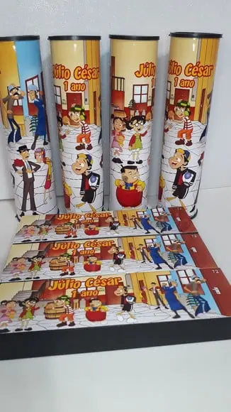 Kit Domino e Pega Varetas Tema Chaves