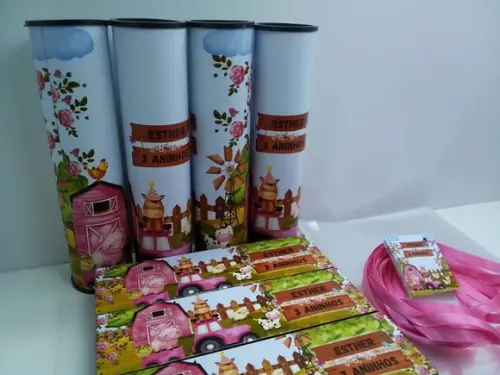 Kit Domino e Pega Varetas Tema Fazendinha