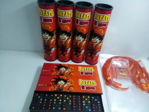 Kit Domino e Pega Varetas Tema Dragon Ball