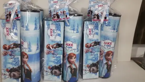 Kit Domino e Pega Varetas Tema Frozen