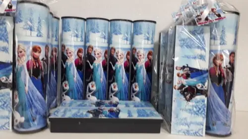 Kit Domino e Pega Varetas Tema Frozen