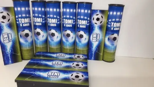 Kit Domino e Pega Varetas Tema Futebol com 2 Nomes