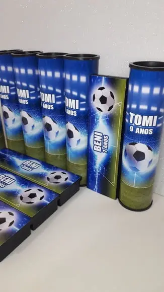 Kit Domino e Pega Varetas Tema Futebol com 2 Nomes