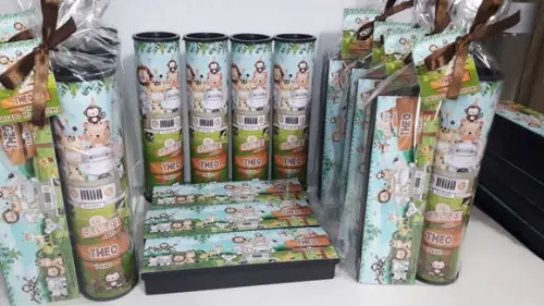 Kit Domino e Pega Varetas Tema Safari Baby