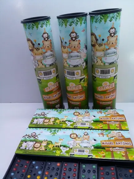 Kit Domino e Pega Varetas Tema Safari Baby