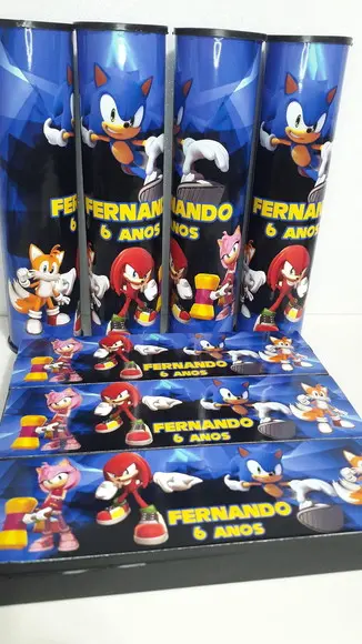 Kit Domino e Pega Varetas Tema Sonic