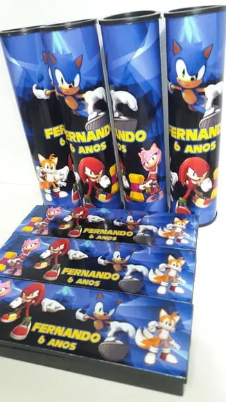 Kit Domino e Pega Varetas Tema Sonic