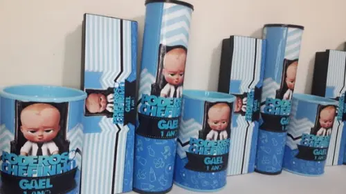 Kit Domino+cofre+pega Varetas Poderoso Chefinho