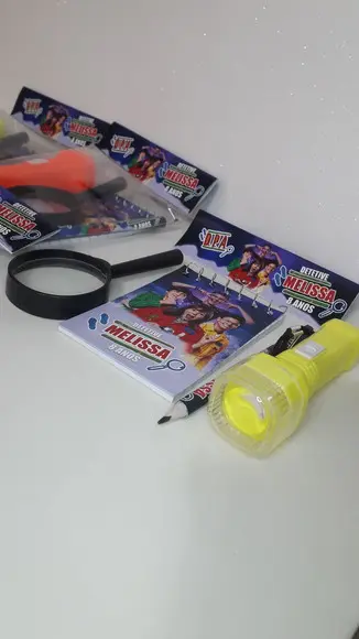 Kit Dpa Bloquinho + Mini Lápis + Lupa