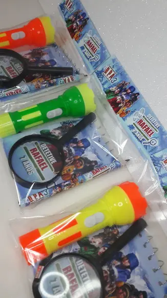 Kit Dpa Bloquinho + Mini Lápis + Lupa