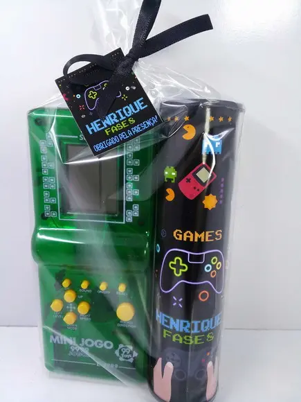 Kit Jogo Game Retro + Pega Varetas Tema Game