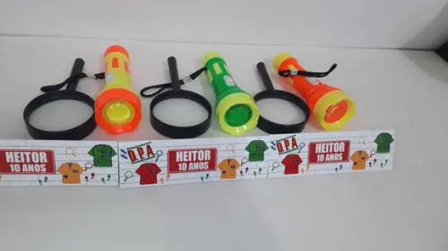 Kit Lanterna e Lupa Tema Detetive