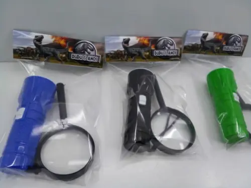Kit Lanterna e Lupa Tema Dinossauro