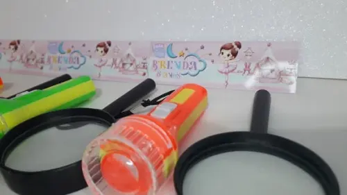 Kit Lanterna e Lupa Tema Festa do Pijama