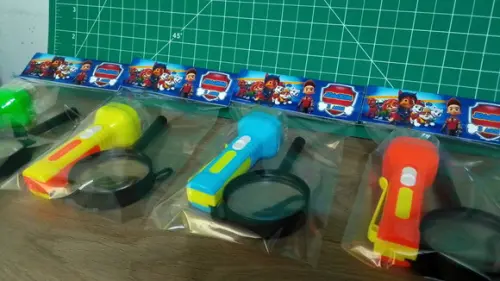 Kit Lanterna e Lupa Tema Patrulha Canina