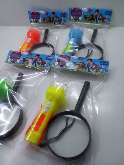 Kit Lanterna e Lupa Tema Patrulha Canina