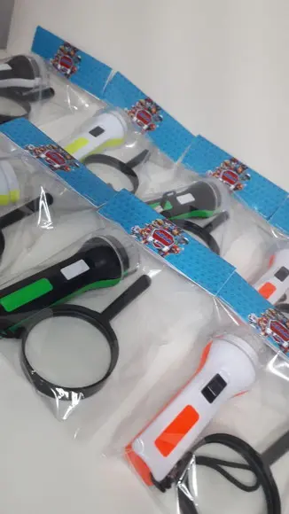 Kit Lanterna e Lupa Tema Patrulha Canina