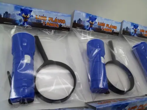Kit Lanterna e Lupa Tema Sonic