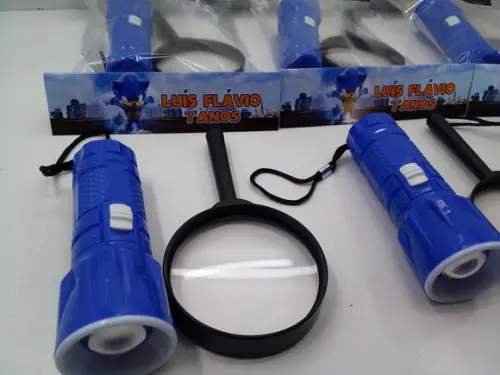 Kit Lanterna e Lupa Tema Sonic