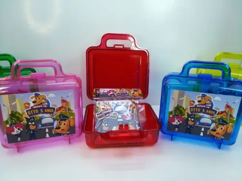 Kit Maletinha + Bloquinho + Mini Lápis Tema Labrador
