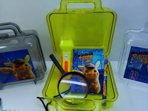 Kit Maletinha + Lupa + Lanterna +bloquinho e Mini Lapis