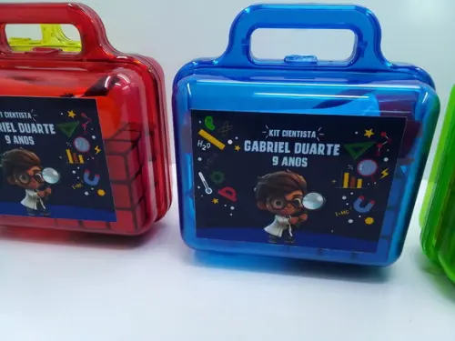 Kit Maletinha Cientista + Lupa + Lanterna + Cubo Magico