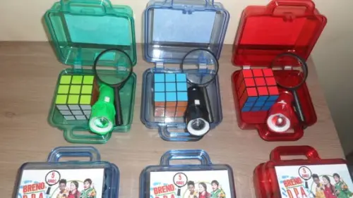 Kit Maletinha Dpa + Lupa + Lanterna + Cubo Magico