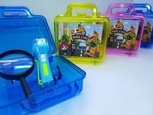 Kit Maletinha Lanterna e Lupa Detetive Labrador