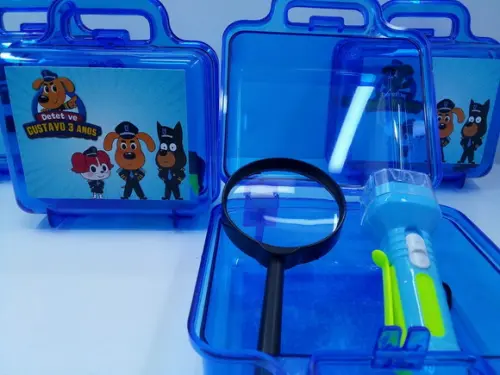 Kit Maletinha Lanterna e Lupa Detetive Labrador