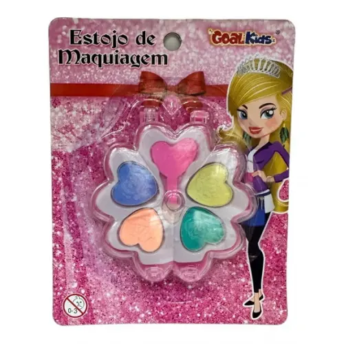 Kit Maquiagem Infantil + Saquinho c/ Lapela Personalizada