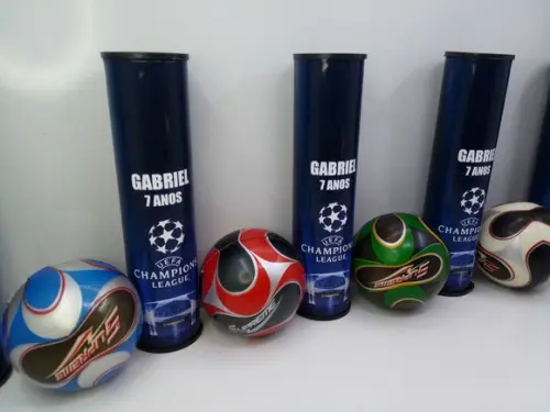 Kit Pega Vareta + Mini Bola Macia 6x6cm Tema Futebol