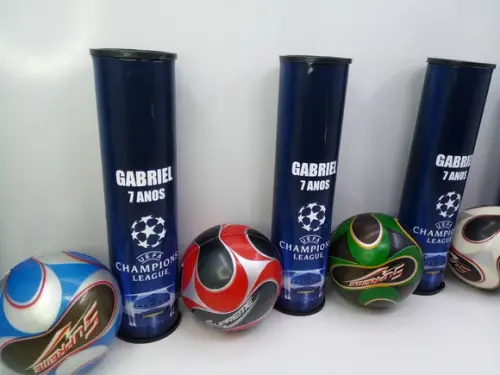 Kit Pega Vareta + Mini Bola Macia 6x6cm Tema Futebol