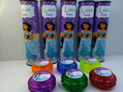 Kit Pega Varetas e Ioio Personalizado Tema Jasmine