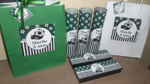 Kit Sacolinha + Domino + Pega Varetas Futebol