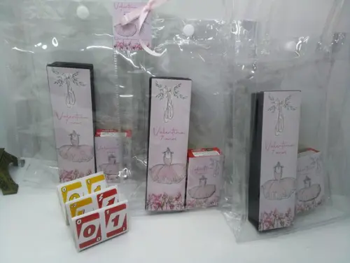 Kit Sacolinha Cristal + Domino e Mini Jogo Mau Mau Bailarina