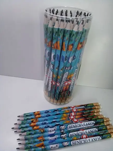 Lápis Personalizado no Tema da Sua Festa