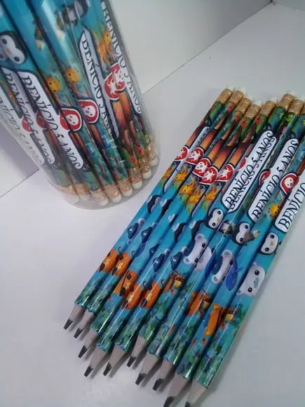Lápis Personalizado no Tema da Sua Festa