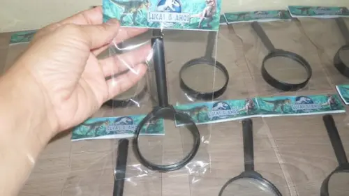 Lupa Personalizada Tema Dinossauro