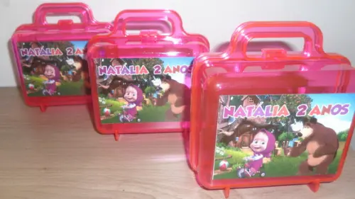 Maletinha Personalizada Menina e o Urso