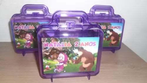 Maletinha Personalizada Menina e o Urso