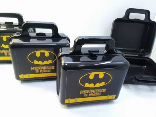 Maletinha Plastica Personalizada Tema Batman